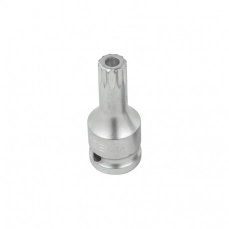 Rockforce Spline Bit Head M14, 60mm, 1/2''DR RF-24806014B, CrV, 1 pc.