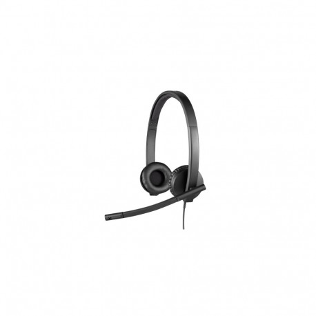 Logitech H570e Mono MS Teams Wired Headset USB-A, Black