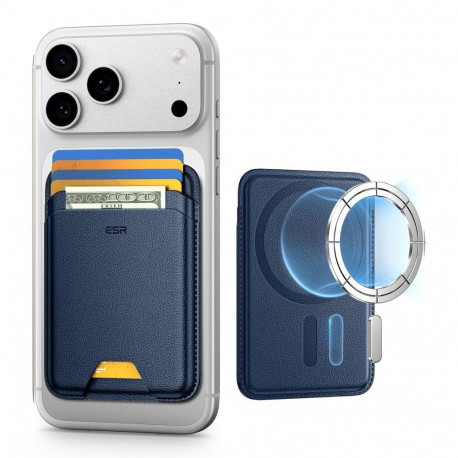 ESR CLASSIC RFID MAGNETIC WALLET MAGSAFE DARK BLUE