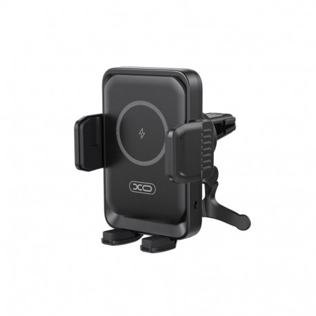 XO car holder WX046 with wireless inductive charger 15W black air vent