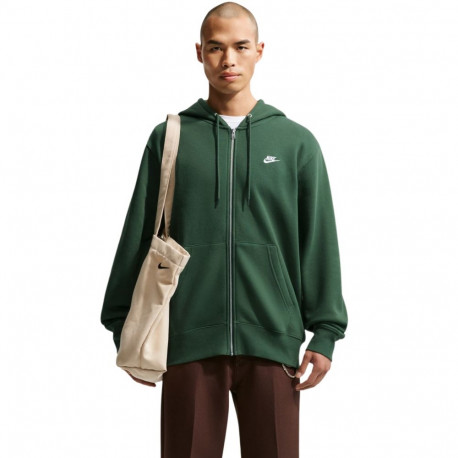 Bluza męska Nike Club BB FZ Hoodie zielona FN3861 323 M