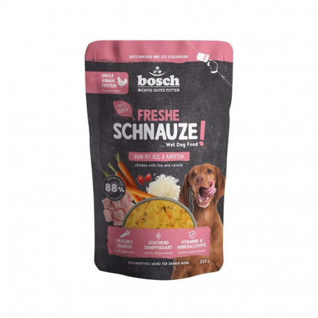 BOSCH Freshe Schnauze märg koeratoit mono kanaga, riisi ja porgandiga 250g