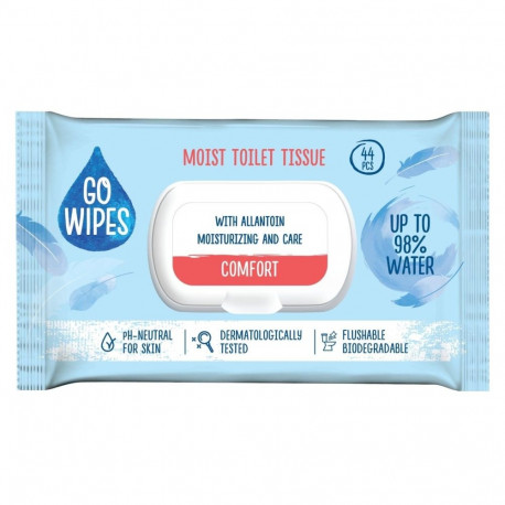 GOWIPES märg WC-paber comfort 44 tk