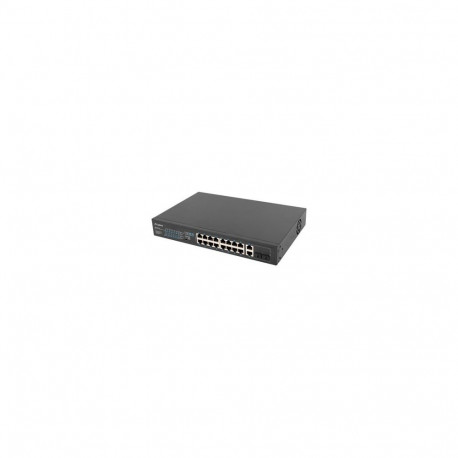 LANBERG RSFE-16P-2C-150 lüliti 16x 100Mb PoE+/2x combo gigabit 150W haldamata