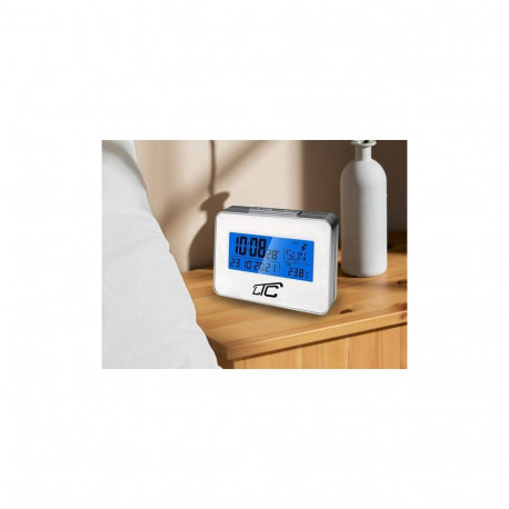 Lamex LXSTP05S LTC Alarm Clock with Thermometer / silver-white