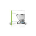 Nedis KASC111SI Kitchen Scales Digital | Stainless Steel | Timer Function | Thermometer Function