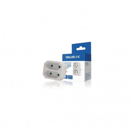 Valueline VLES200C001WH Adapter for 2x sockets 220V EU
