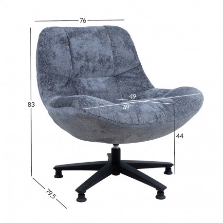 Armchair KENDRA grey