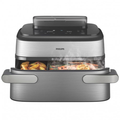 Philips Airfryer | NA565/02 5000 Series | Power 2750 W | Capacity 9.5 L | Silver/Black | RapidAir Pl