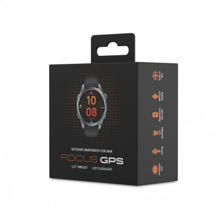 Smartwatch Focus GPS black SW-900 Forever