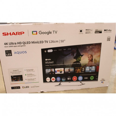 Sharp SALE OUT. 50JP7265E 50" (126cm) 4K Ultra HD QLED MiniLED Google TV | SALE OUT. 4K QLED MiniLED