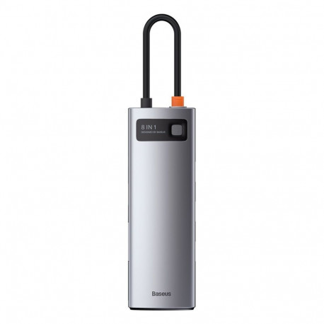 Dokkimisjaam / adapter USB-C-pistik – 8 liiki pistikud Metal Gleam BASEUS