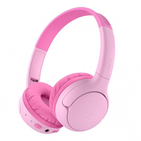 Belkin kõrvaklapid Soundform Mini 2 AUD012hqPK juhtmevabad pealepandavad lastele, roosa