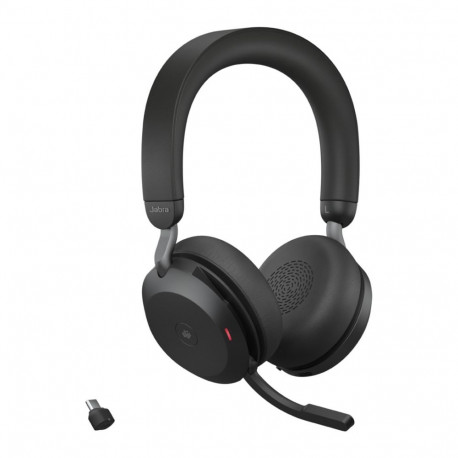 Headphones - Jabra Evolve2 75 USB-C MS Teams Desk Stand Black Jabra Evolve2 75 USB-C MS Teams Desk S