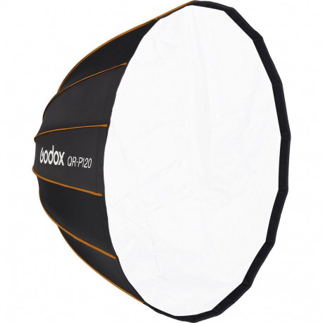 Lighting Equipment - Godox Quick Release Parabolic Softbox QR PF120, Profoto Mount, Silver