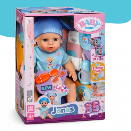 BABY BORN doll Jonas Click and Play, 43cm