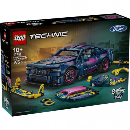 LEGO Technic Kohandatud garaaž Ford Mustang GT autole