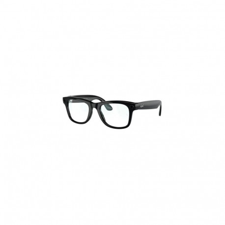 Ray-Ban Meta Wayfarer Gen1 Smart Glasses with AI, Size 52-20, 3F Clear/Graphite Green Lense, Matte B