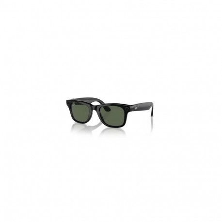 Ray-Ban Meta Wayfarer Gen1 Smart Glasses with AI, Size 50-22, 3N, G-15 Green Lense, Matte Black EU