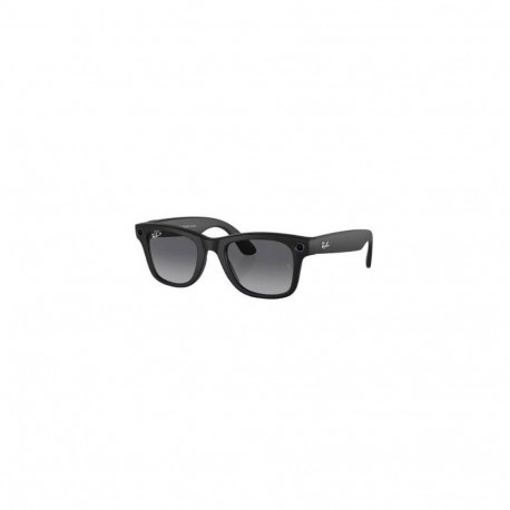 Ray-Ban Meta Wayfarer Gen1 Smart Glasses with AI, Size 53-22, 3P Graphite Polarised, Matte Black EU