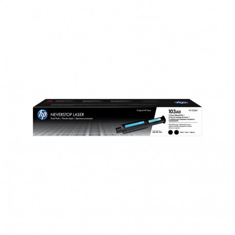 Toner Cartridge - HP 103AD Reload Kit 2 Cartridges Yield 2400-4400 Pages Black