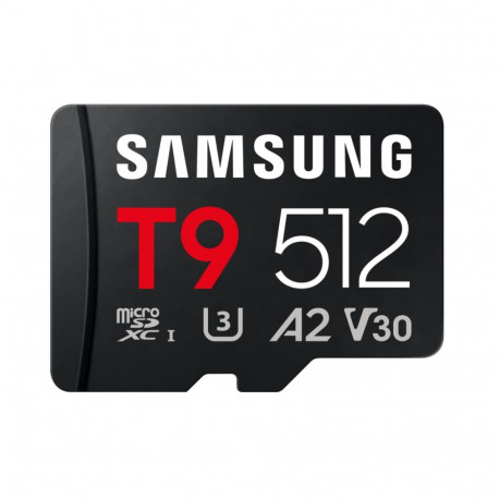 Samsung microSDXC UHS-I Card | T9 | 512 GB | microSD | Flash memory class U3, V30, A2