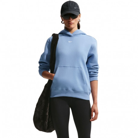 Bluza damska Nike Studio Fleece Medium Weight jasnoniebieska IM8100 486