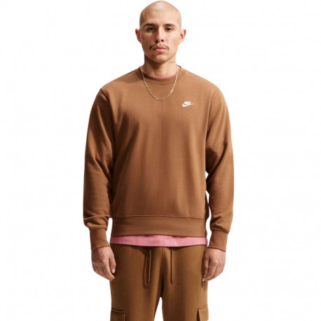 Bluza męska Nike Club FT jasny brąz FN3888 270 2XL
