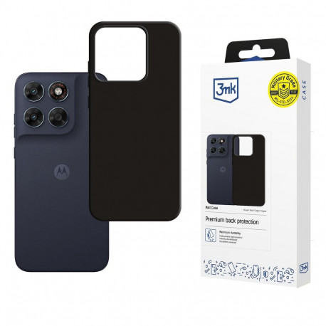 3mk Matt Case for Motorola Moto G87 - Black