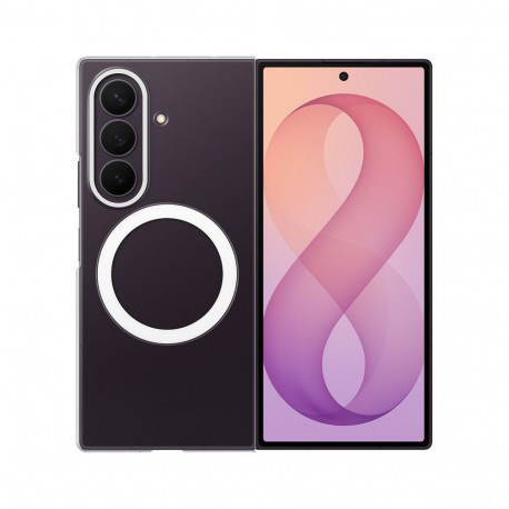 Samsung Clear Magnet Case for Samsung Galaxy Z Fold 8 Ultra 0.8 mm compatible with MagSafe + 2 pcs. 
