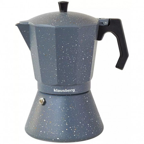 Kawiarka espresso, szary marmurek 9 filiżanek klausberg