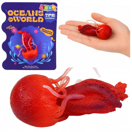 kummist veniv realistlik meduusi kujuke 9cm