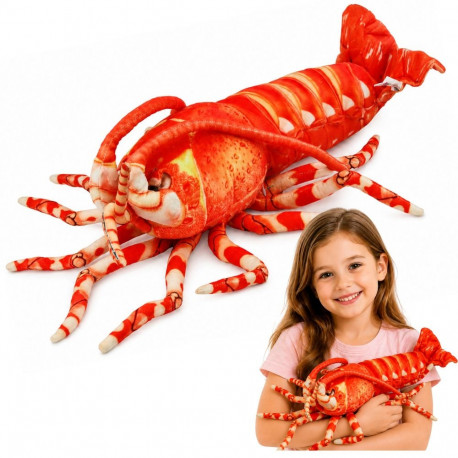suur plüüsist kreveti kaisuloom 55cm