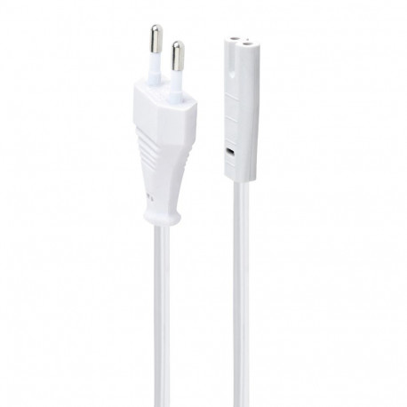 CABLE POWER EU 1.8M/WHITE PC-184/2-W GEMBIRD