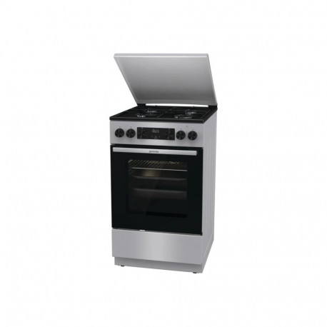 Gorenje GK5C42SJ | Cooker | Hob type Gas | Oven type Electric | Grey | Width 50 cm | Depth 59.4 cm |