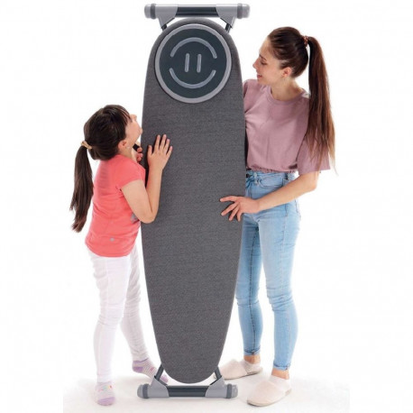 Ironing Board - PROMIS LUXURY PRO Full-Size Metal With Cotton Cover, Height Adjustable, Grey