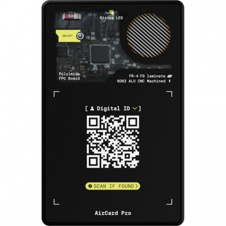 Rolling Square AirCard Pro BT Tracker for Apple Black
