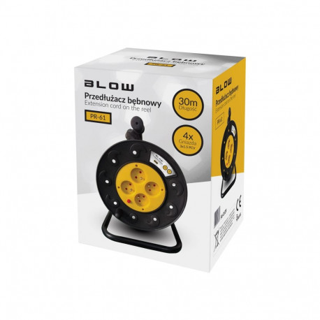 Power Extension Cord - BLOW PR-61 30m 4-Sockets 16A 230V