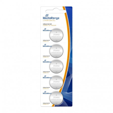 MediaRange Bateria Litowa CR2450 3V/5PCS (MRBAT138) (4260283116089)
