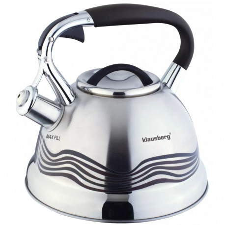 Czajnik tradycyjny, 3l inox klausberg