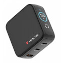 Mini GaN charger 100W TFT 2xUSB-C 1xUSB-A
