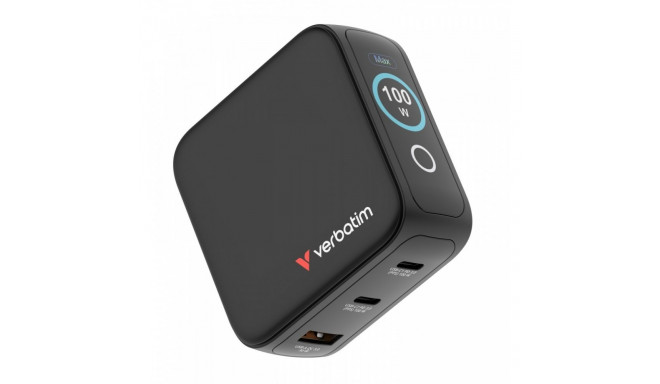 mini GaN laadija 100W TFT 2xUSB-C 1xUSB-A