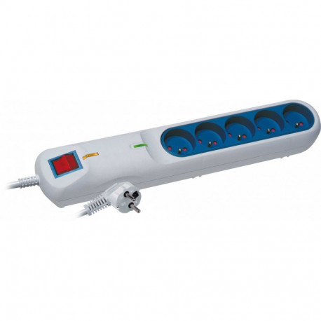 LF-2005 Surge Protector Power Strip, 3 Outlets, 5 m, gray
