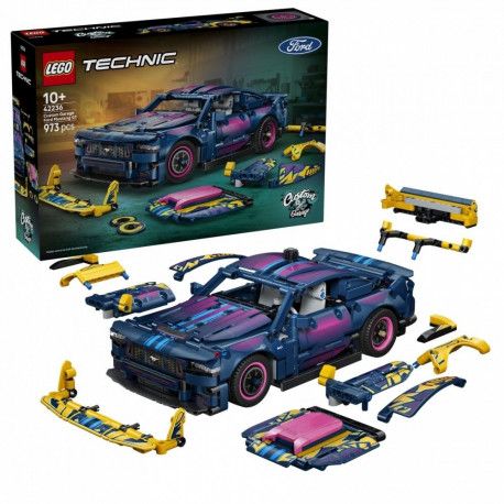 Bricks Technic 42236 Custom Garage Ford Mustang GT Car