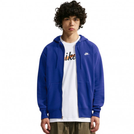 Bluza męska Nike Club BB FZ Hoodie niebieska FN3861 455 S