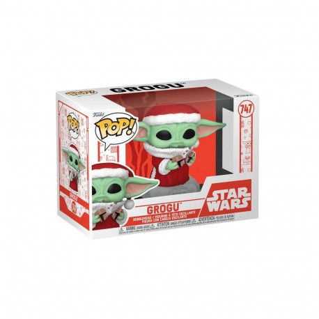 FUNKO POP! Vinyl Figure: Star Wars: The Mandalorian -  Holiday Grogu (The Child)