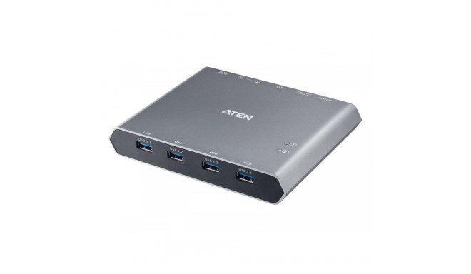 2-Port 4K DP USB-C KVM Dock Switch with Power