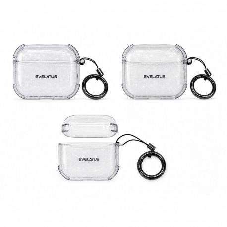 Evelatus Apple AirPods Pro TPU Protective Case Shine Transparent