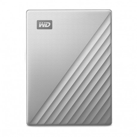 "2,5"" WD My Passport Ultra Mac 5TB Silver USB-C/USB3.0 HDD 6,4cm 2,5Zoll Metal finish RTL portable 