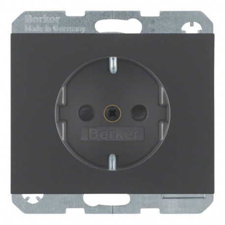 Berker schuko-pistikupesa 47357006 K.1 mattlakitud, antratsiit